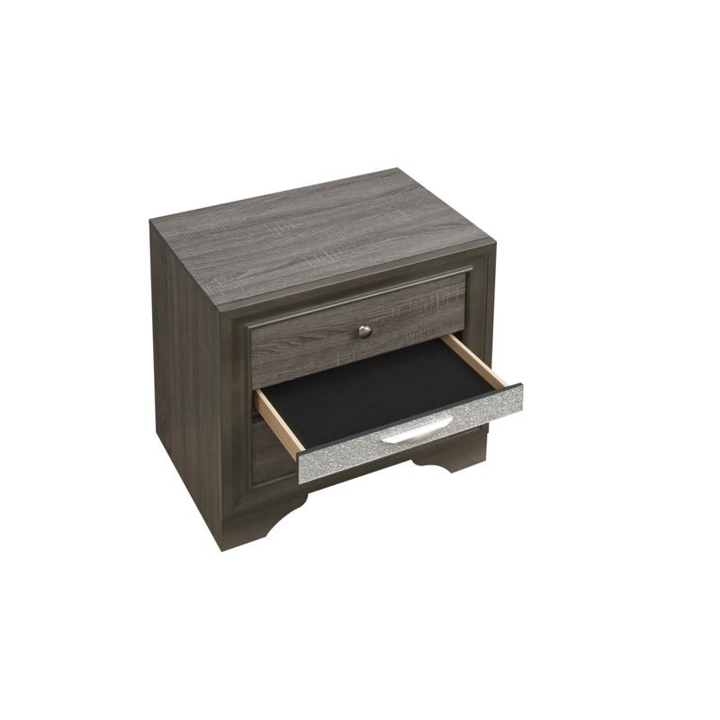 Madrid G02350-N Nightstand, Gray