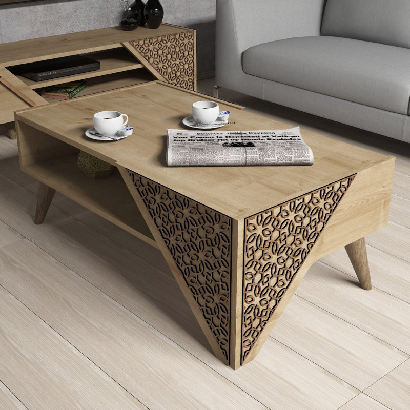 Nell 4 Legs Coffee Table with Storage