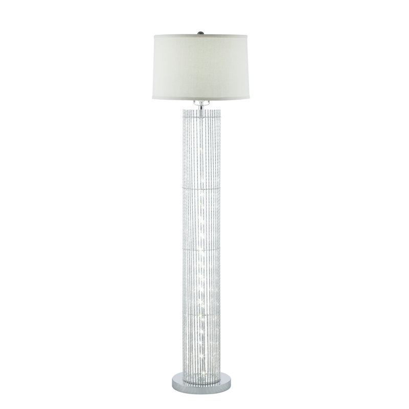 Marinus 58'' Chrome LED Traditional Floor Lamp