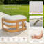 Repose-pieds de patio en aluminium avec coussins Sereno-1831330632