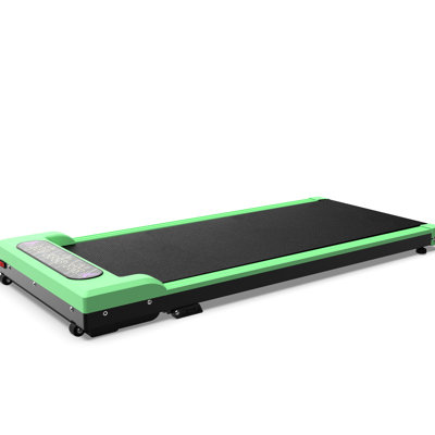 Tapis roulant pliable avec guidon et inclinaison, tapis de marche et de vibration portable 2 en 1 sous le bureau, moteur de 2,0 ch, vitesse réglable de 0,5 à 5 mph, 0% 8% 10% 300 lb, acier ABS et caoutchouc,