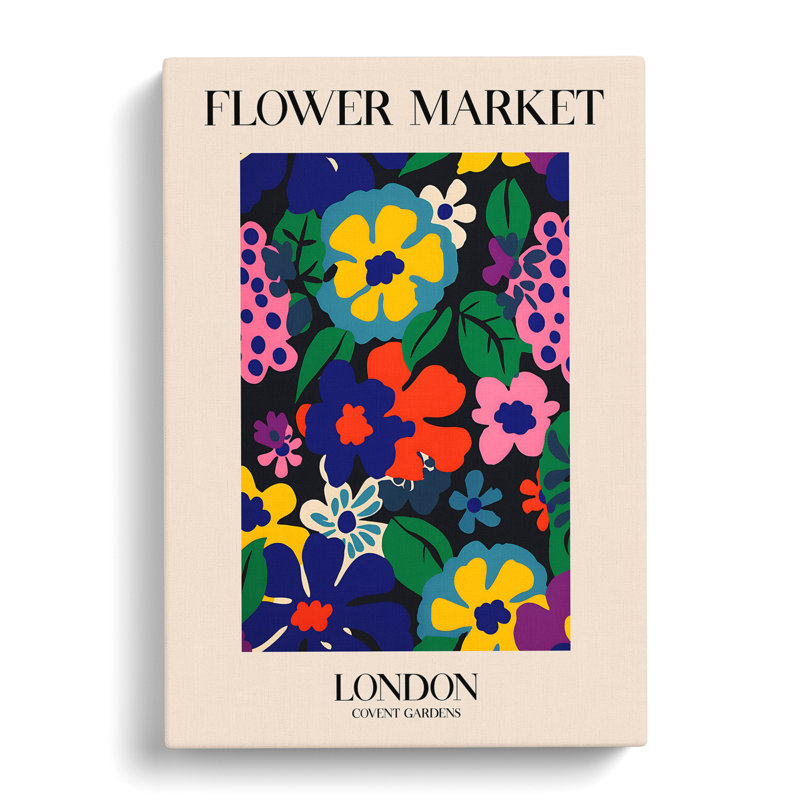 London Flower Market Exhibition 6 - Wrapped Canvas, 50cm H x 35cm W x 3cm D