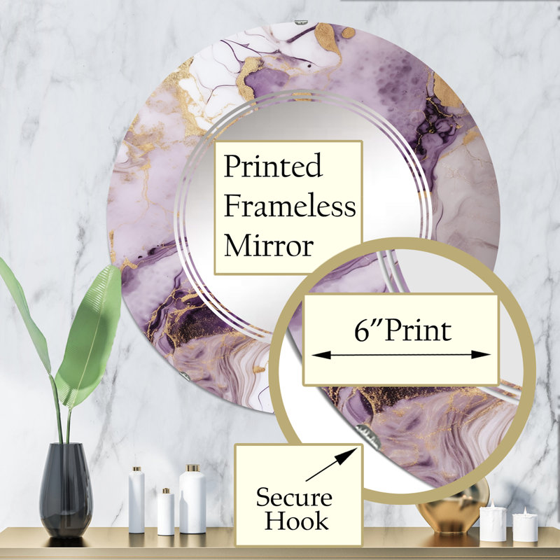 Miroir mural Zyen, 32 po x 32 po