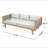 Claremont 3 Seater Daybed With Rattan Arms-1616208950