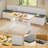 63x63" Breakfast Nook Dining Set, L Shaped Corner Bench with Back, Table Bench Set with Storage