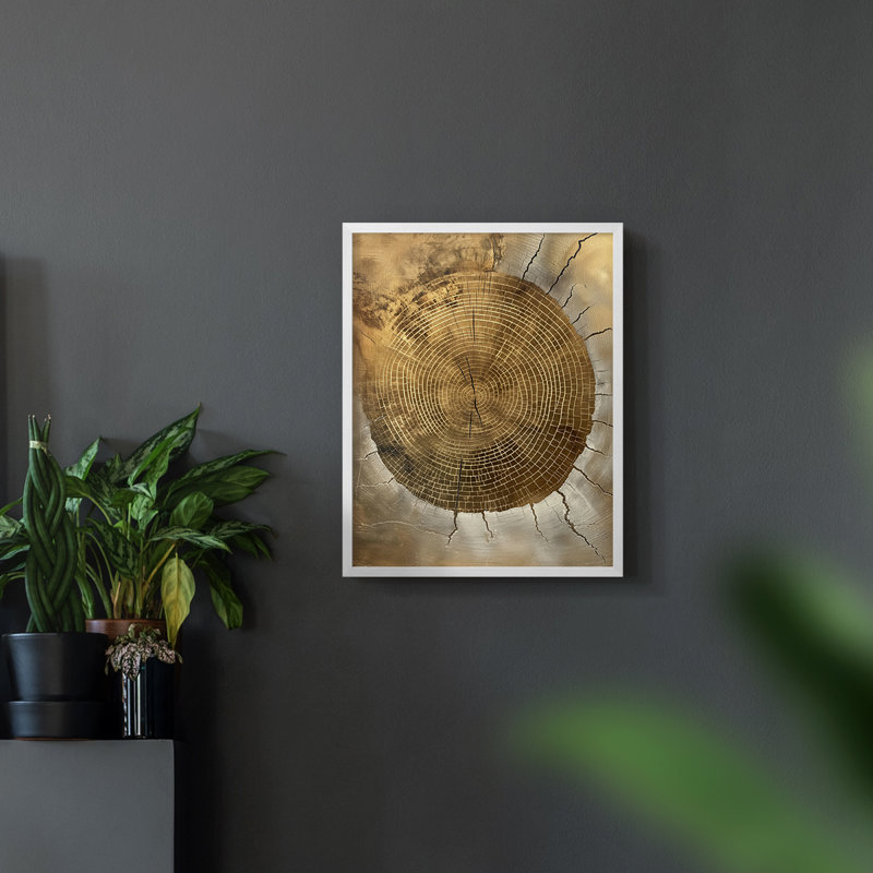 ABSTRACT Series CCXIII  -Premium Framed Print -Ready to Hang - No Nails Required, White