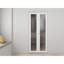 36 po X 80 po Porte pliante double en verre givré blanc MDF avec ensemble de quincaillerie et poignée de porte-130904449-130904451