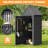 Outdoor Storage Shed With Removable Shelves, Waterproof Resin Outdoor Storage Cabinet-123495039