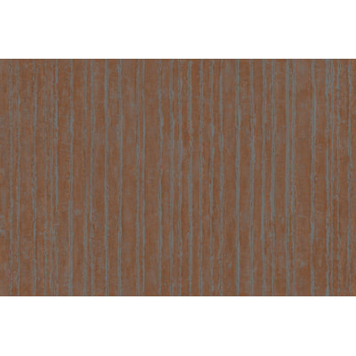 Precious Metal Copper Corrugated Wallpaper