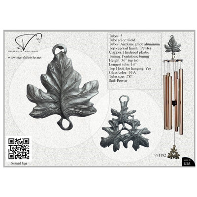 Feuille d'érable 36 po - Tube