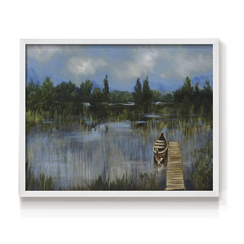 A Quiet Place -Framed Print - Restickable, 22" H x 28" W, White
