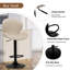 360° Swivel Bar Stool - Adjustable Height PU Leather with Metal Frame-464378248