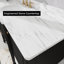 Meuble-lavabo simple autoportant 60 po avec comptoir blanc Carrara, dosseret, pieds en bois massif, entièrement assemblé-645787022