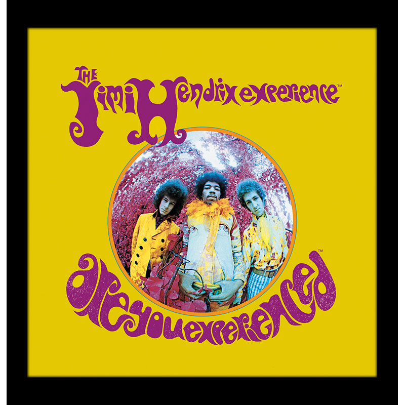 Jimi Hendrix - Are You Experience 12x12 Under Plexi Framed Poster