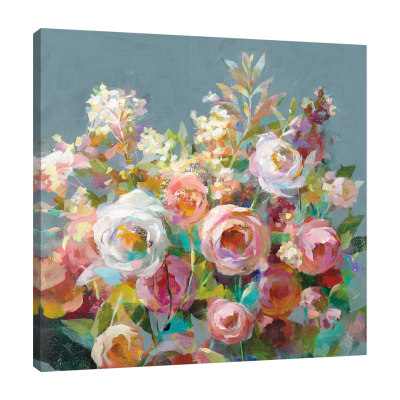 «Joy Of The Garden Square II», toile tendue par Danhui Nai, H 36 po x l 36 po x P 1,5 po