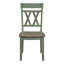 Ensemble de 2 chaises modernes au design moderne avec cadre en bois sarcelle antique-2090893901