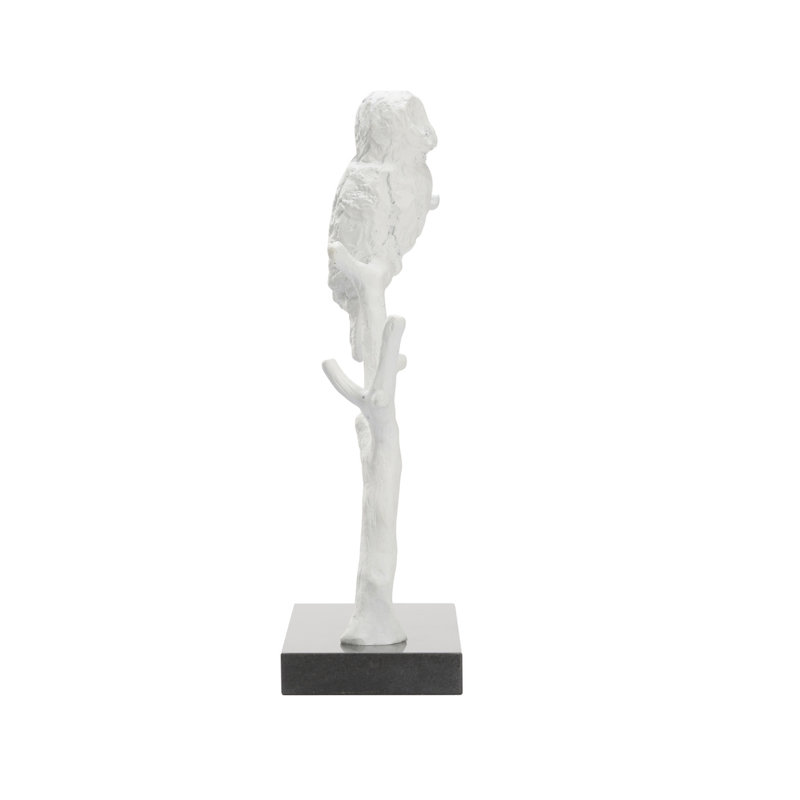 Bog Figurine, Matte White/Black