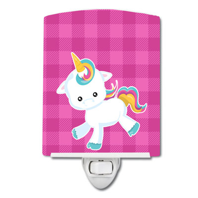Éclairage de nuit en céramique écossais licorne