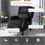 Fauteuil de massage inclinable et chauffant inclinable vintage inclinable avec télécommande Recliners | Noir | Tissu-2026997205