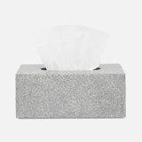 CALLAS, Silver/White, Tissue Box, Rectangular Straight, Lacquered Eggshell.
