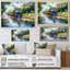 Steamtrain Travelling In The Sunset, peinture - train, art mural-765805439-765805436