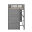 Lit mezzanine simple avec échelle-790725179