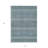 5' X 8' Teal Blue Aqua And Gray Floral Medallion Washable Indoor Outdoor Area Rug-122845783