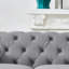 Canapé Chesterfield 3 + 3 places en velours avec accoudoirs roulés et têtes de clou, canapé Mid-Century moderne pour le salon-1282309738