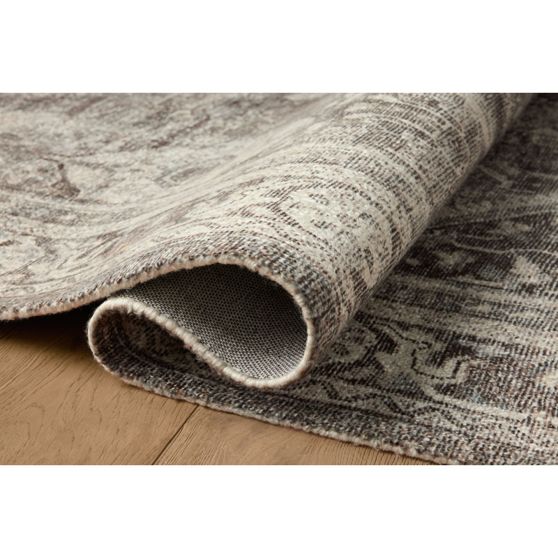 Magnolia Home by Joanna Gaines x Loloi Wimberly Ink / Bone Area Rug, Runner 3' x 7'6"