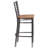 "X" Back Metal Restaurant Barstool-1803231258
