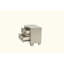 Traditional 1Pc Nightstand Bedroom Furniture Stainless Deco Panel 2-Drawers Hanging Pull Bedside Table