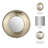 Mirror Metal Glass Wood Iron Round 24 Inch Gold Metallic Frame Wall Decor for Home Office Bedroom Living Room