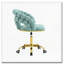Chaise de bureau pivotante moderne en velours avec dossier à bulles, chaise de bureau roulante pour bureau-962378929