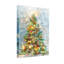 Arbre de Noël avec ornements et lumières colorées-384181666