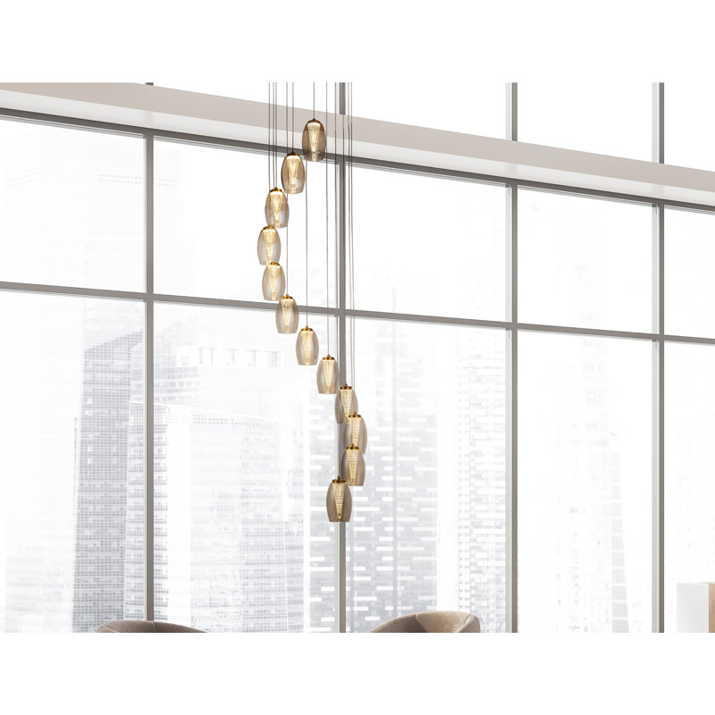 Kalicki 12 - Light Unique/Statement LED Chandelier