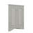 Freestanding Triangular Bathroom Storage Cabinet With Adjustable Shelves-293068332
