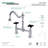 Kingston Brass Duchess Two-Handle 2-Hole Deck Mount Bridge Kitchen Faucet-18300964
