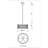 Perrene 6 light Chandelier in Chrome