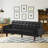 74.4'' Faux Leather Square Arm Sofa Bed-1973282090-1983379813