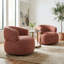 Chaise pivotante Rosabel Venezia - brun
