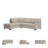 Jasmen Upholstered L-Shaped Sectional-90630158-90630157