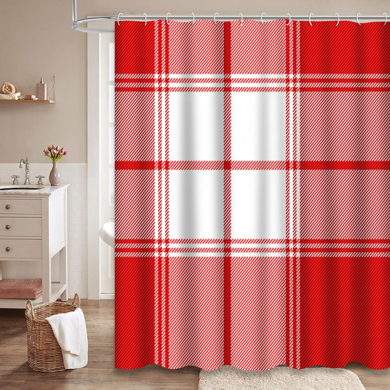 Rideau de douche Christmas, L 72 po x l 84 po