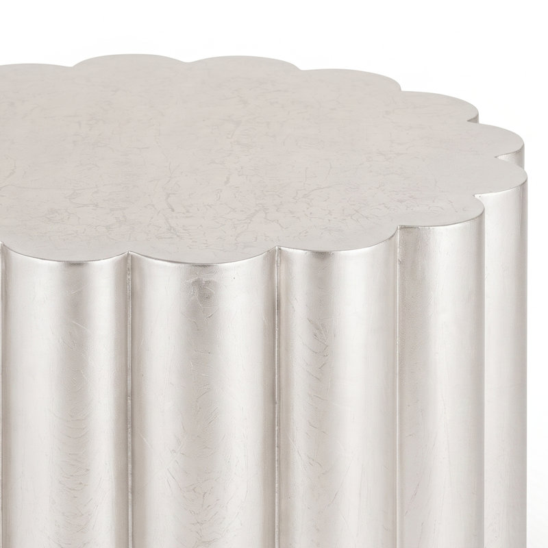 Table basse Jaclynn argent, Silver