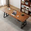 Bureau rectangulaire en bois massif noyer-130205026