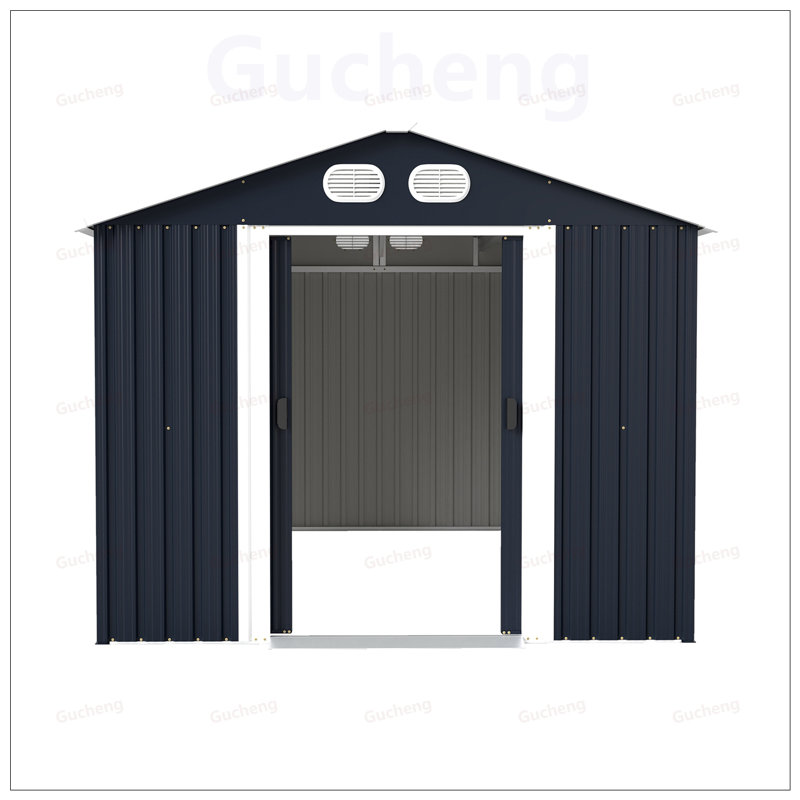 Remise de rangement extérieure en métal Campcraft, grande et robuste avec portes verrouillables pour l'organisation sécuritaire du jardin et de la cour