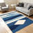 Boho Diamond Blue carpet-easy to clean, machine-washable, soft and comfortable; suitable for door mats, kitchens, living rooms, bedrooms, corridors, and laundry areas. Easy to clean, durable carpet for home decoration.-129169434