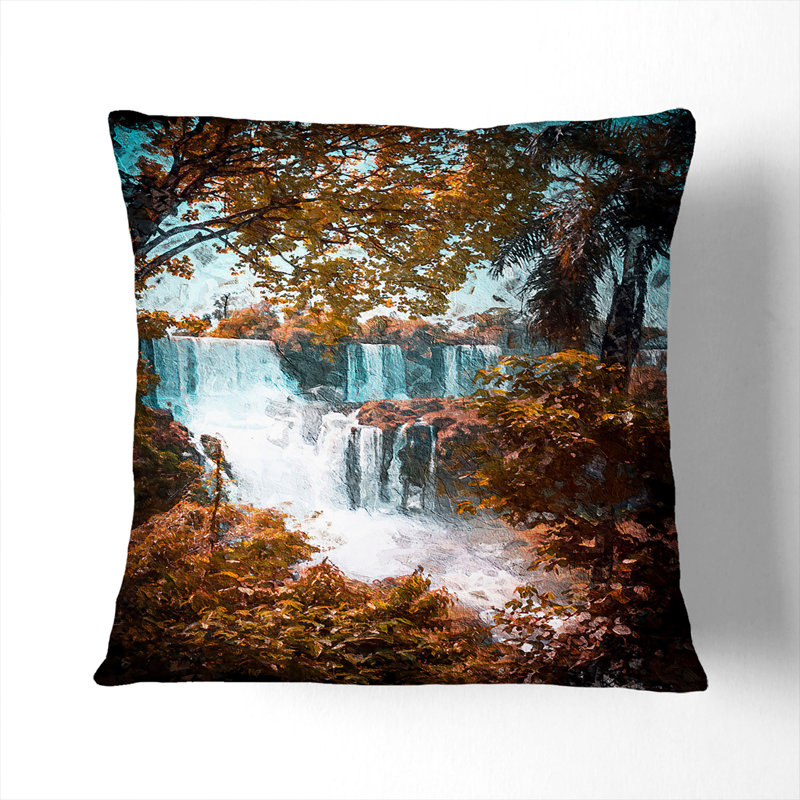 Square Throw Cushion, 40cm H x 40cm W x 15cm D, Black