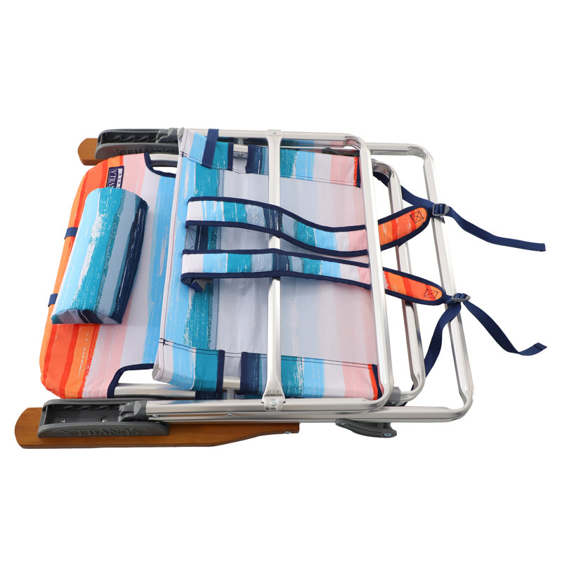 Chaise de plage inclinable / pliante Kristianne