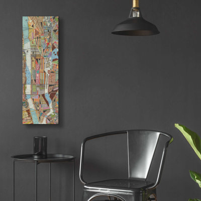 " Modern Map Of New York III " by Nikki Galapon