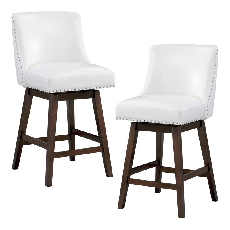 Paquet de 2 tabourets de comptoir pivotants Danh